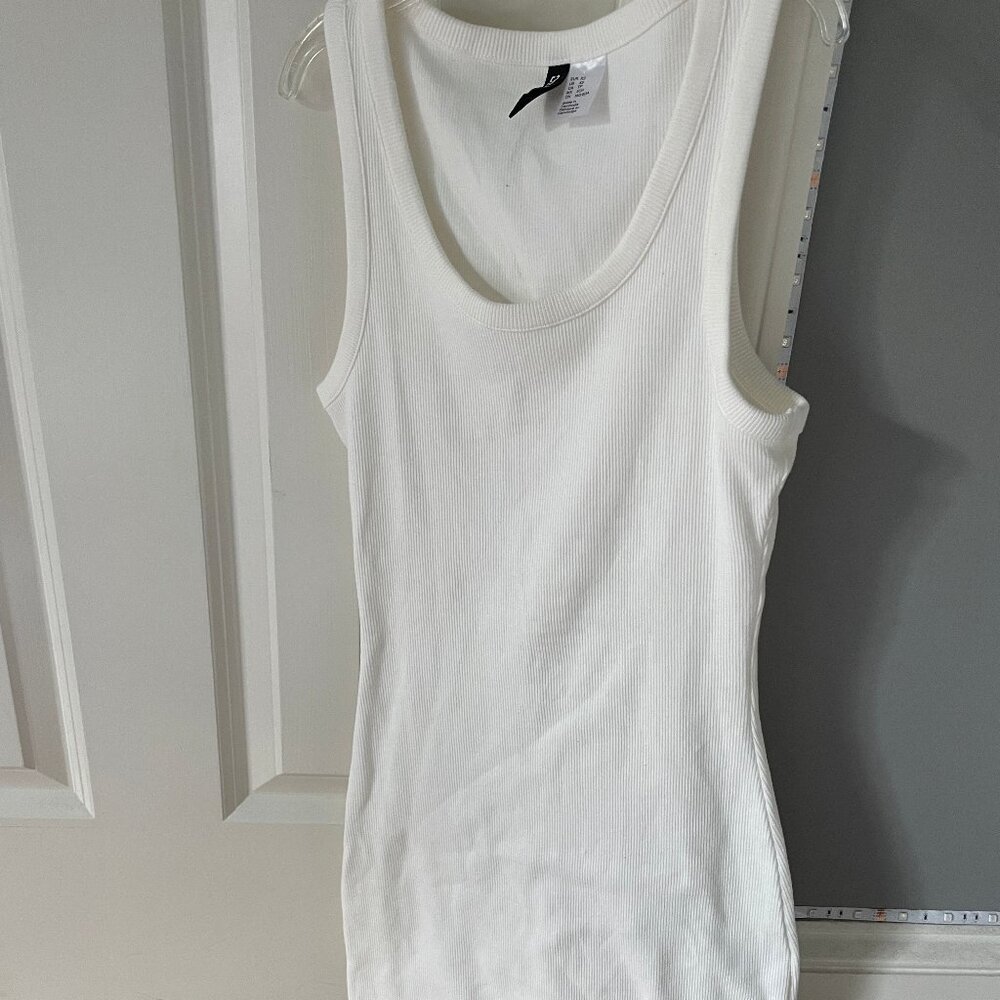 H&M white mini dress